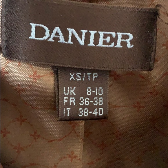 danier brown leather jacket - Picture 2 of 3